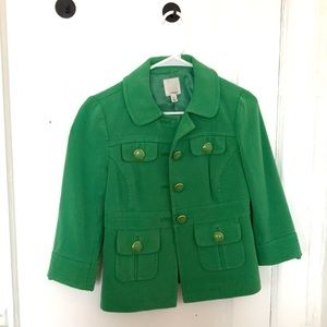 Cute bright green jacket for sale!